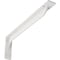 Ekena Millwork Embrey Steel Bracket, Hammered White 2"W x 20"D x 6 1/2"H BKTM02X20X06EBHWH - alternate 1